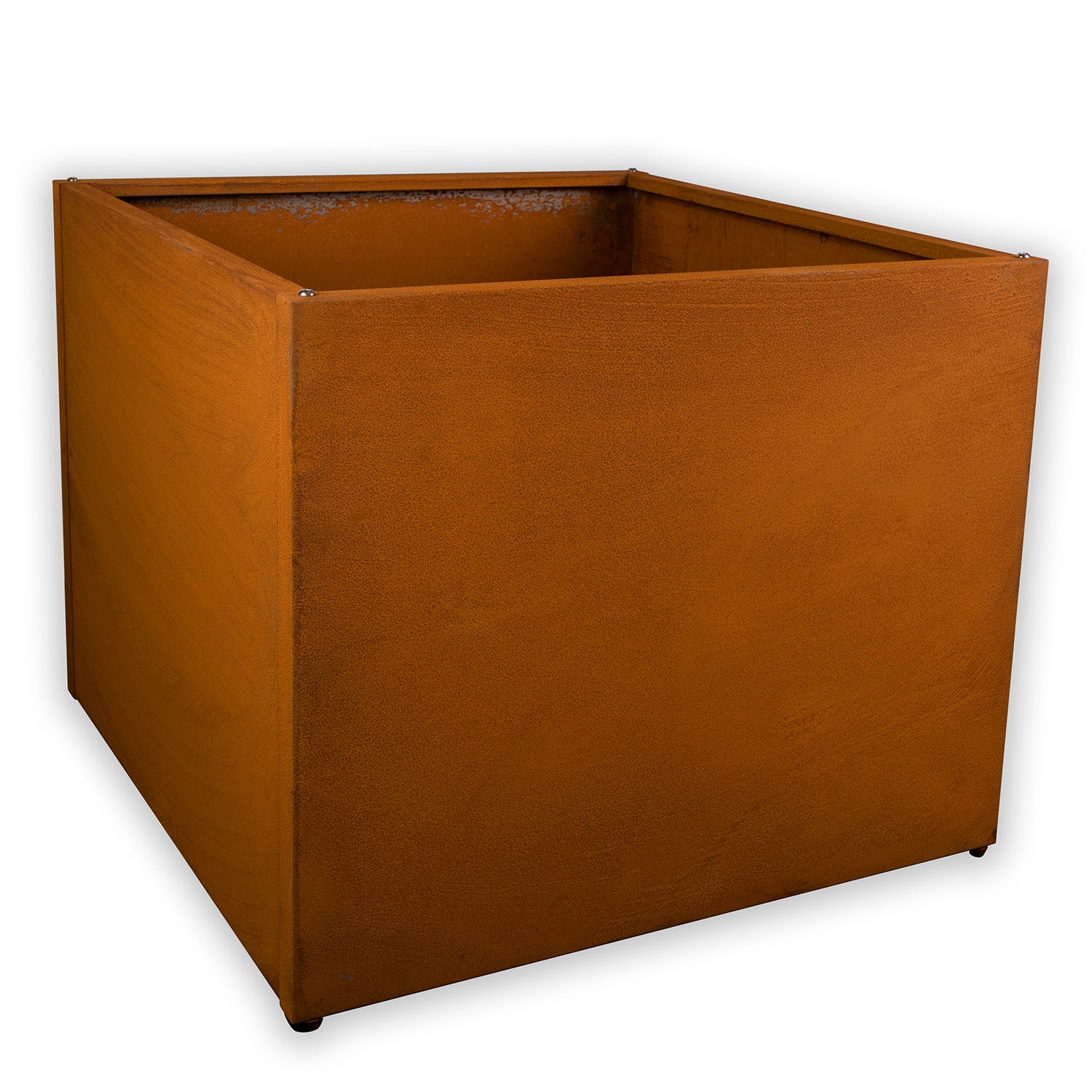 Köhko® Jardinière design (avec fond) en acier Corten Jardinière QUADER 100x 100x 50 cm - 3