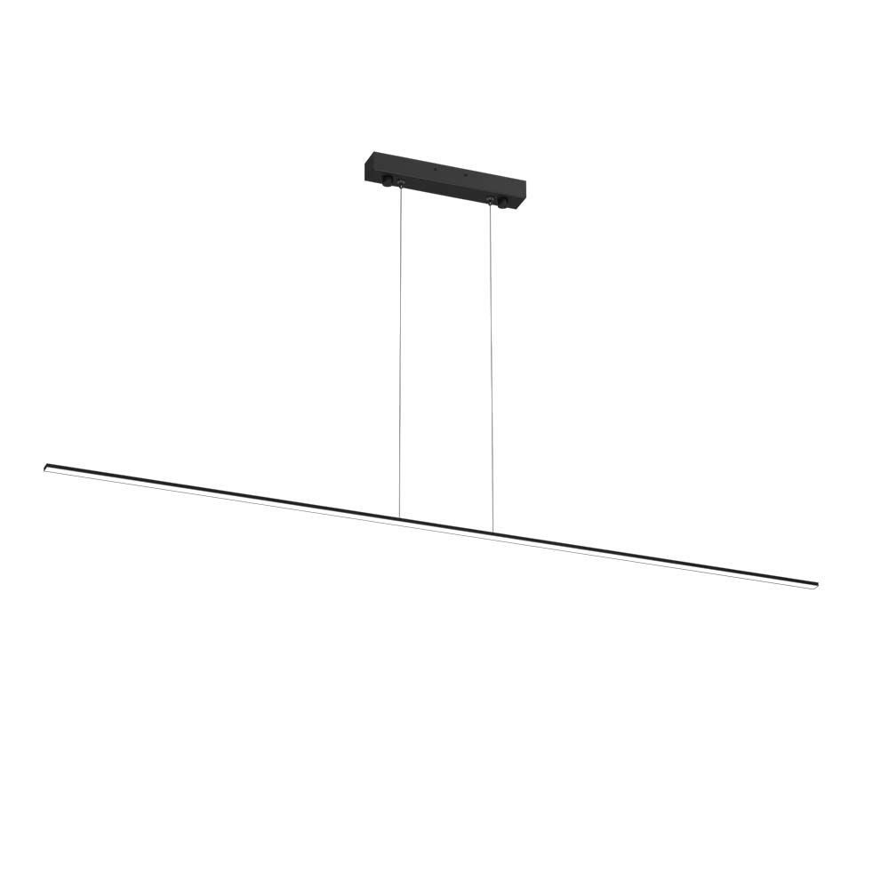 Lampa wisząca SLIM LED 12W Ciepła biel 1465lm czarna wym: 90 x 4 x 120 cm Brosline