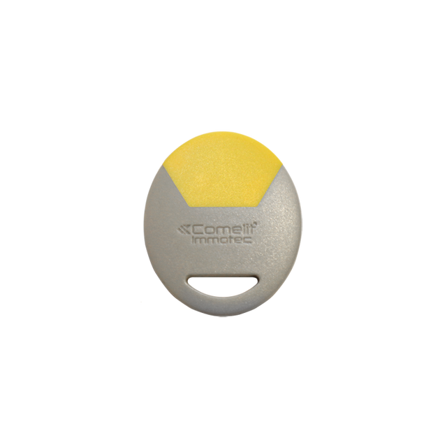 Badge porte clé MIFARE Gris/Jaune - COMELIT - CLE/GJ