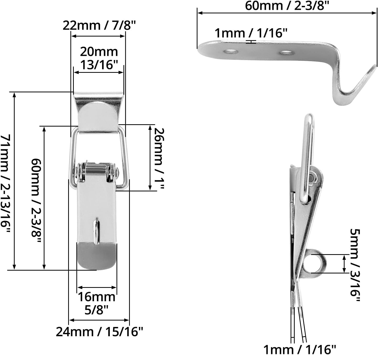 Chiusura a leva inox 52mm Osculati