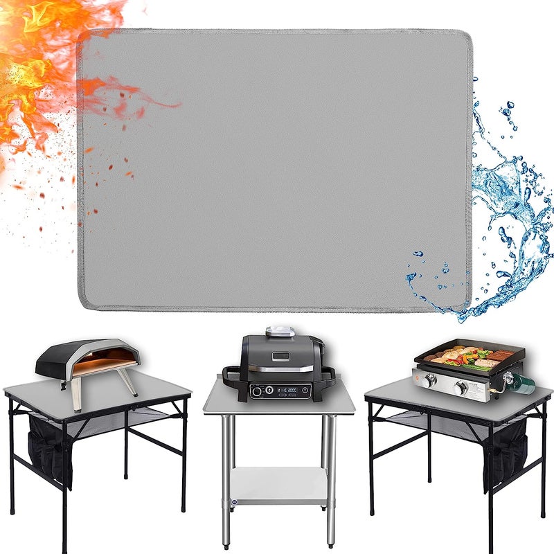 Mata grillowa 26'' x 31'' do grillowania na zewnątrz, wodoodporna izolacyjna mata grillowa do grillowania na tarasie