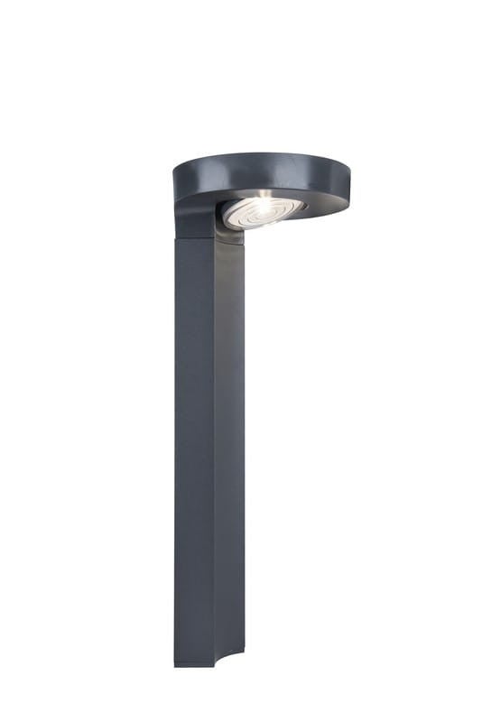 Lampa ogrodowa solarna stojąca Diso szaro-biała LED 2W 4000K 200lm IP44 wym: 14,5 x 17,5 x 16 cm tworzywo sztuczne Lutec