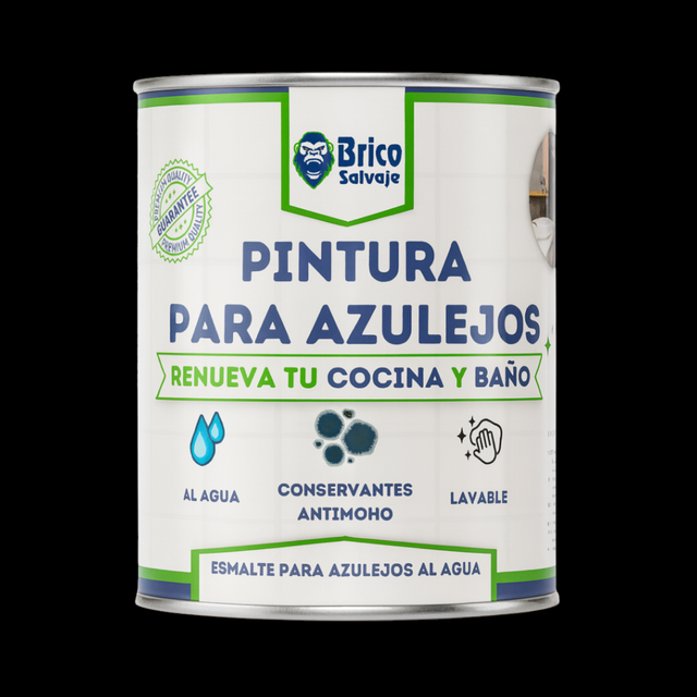 Tinta para azulejo Bricosalvaje Preto Ébano 750 ML ACETINADO
