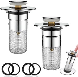 Confezione Da 2 Filtri Per Lavello In Acciaio Inox, Filtri Per Lavello In Acciaio Inox Filtri Per Lavello Filtri Per Lavello Da Cucina Maglia A Doppio Strato 77 Cm 86422399