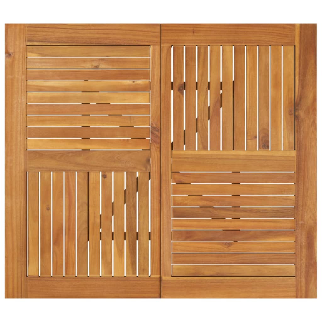 Table de jardin en bois d'acacia massif 85x85x75 cm - 4