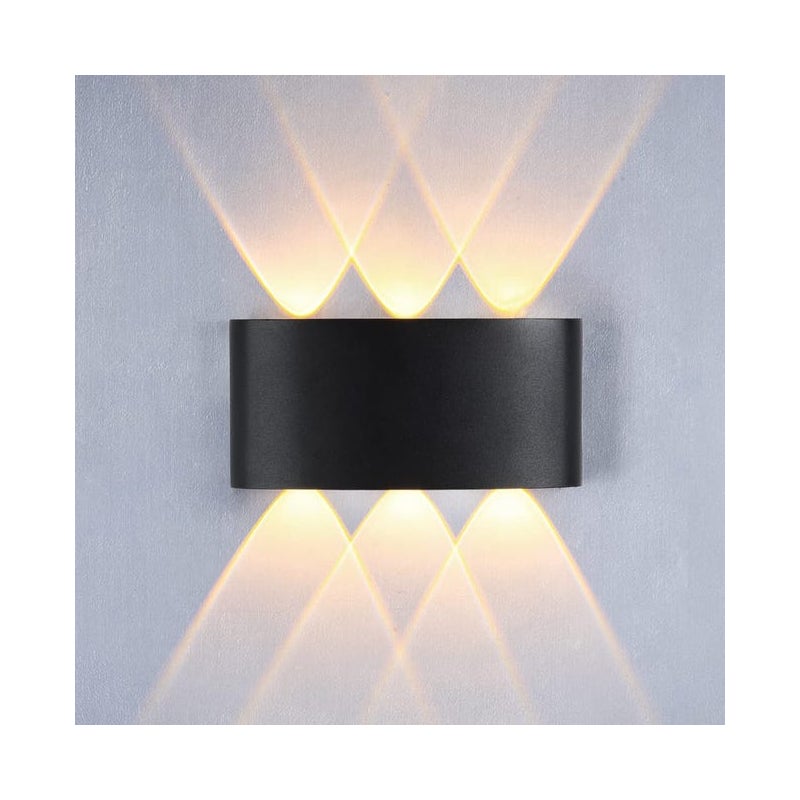 Zdjęcia - Żyrandol / lampa Nowoczesna lampa ścienna LED 6W, bezpośrednie oświetlenie w górę i w dół, lampka nocna do salonu, werandy, patio, garażu, ci