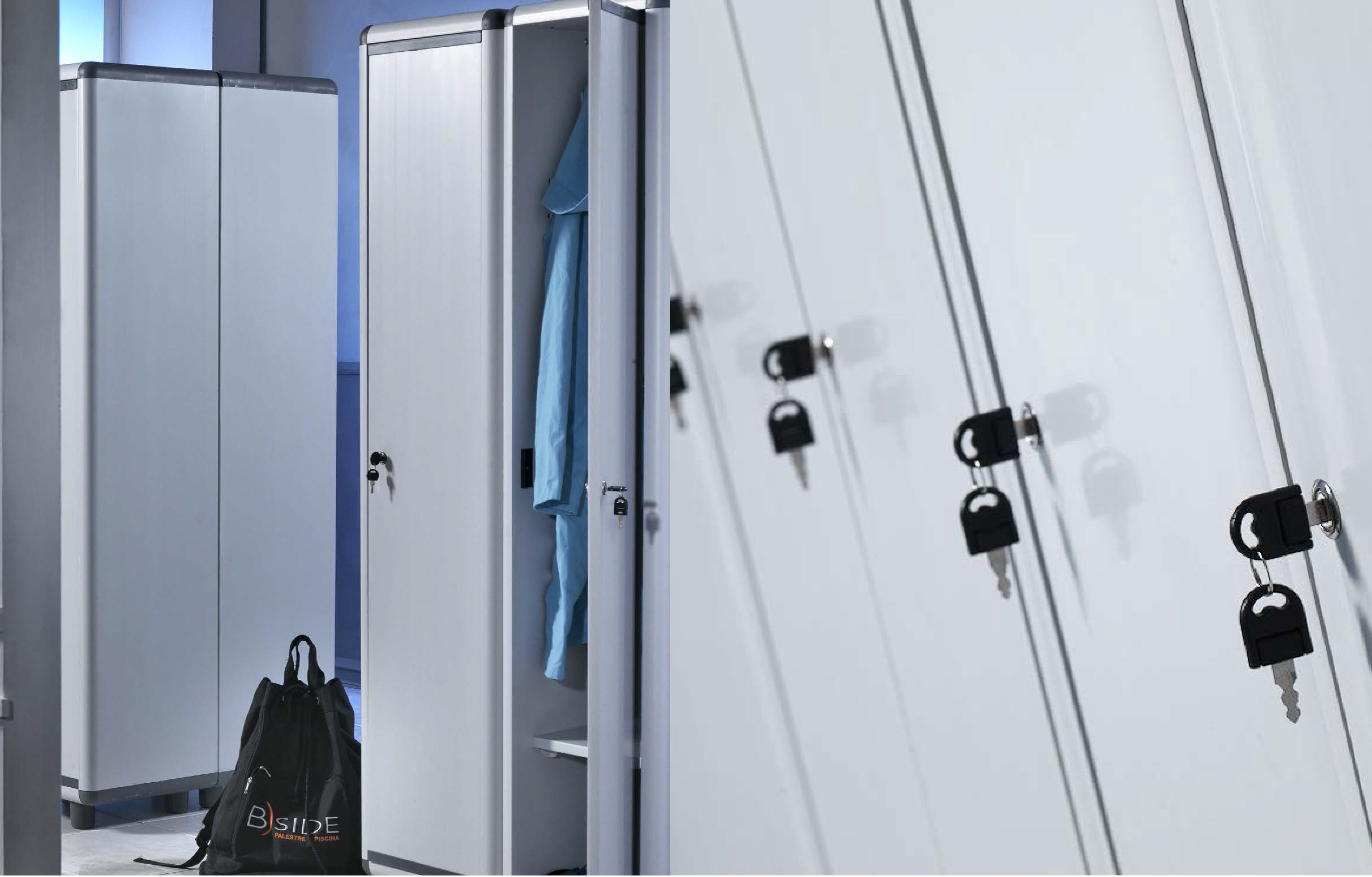 Dressing à double nettoyage Easy L 59 x P 40 x H 175 cm gris clair - 2