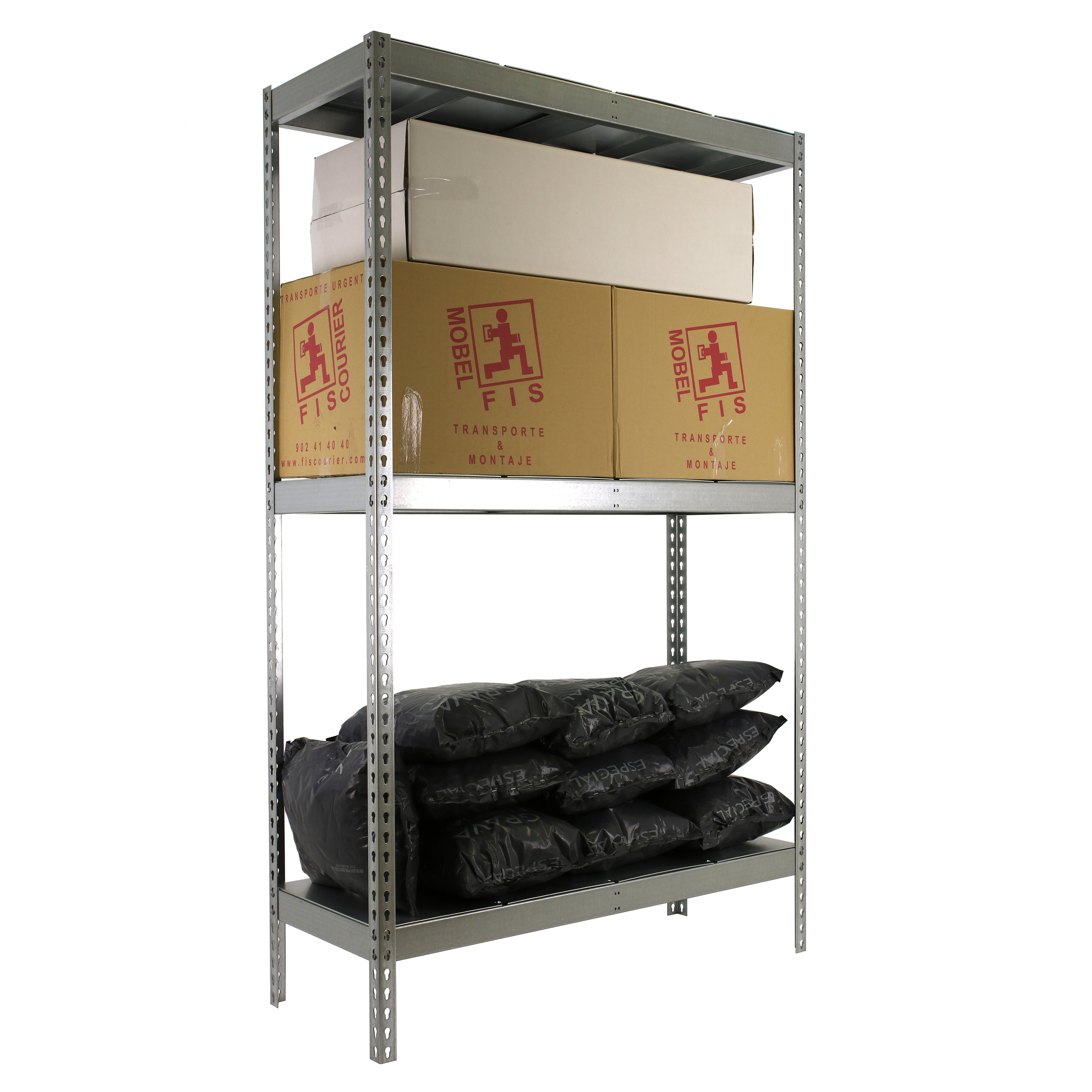 SimonRack Rayonnage Industriel 2000x2400x600 mm, 3 Niveaux Métal, 400 ...