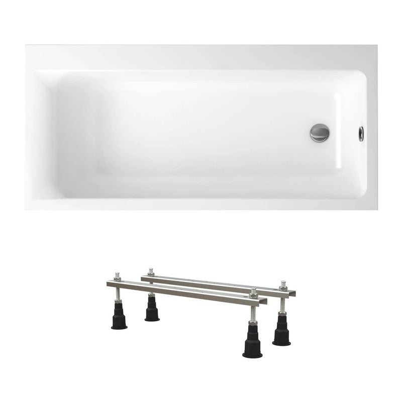 Wanna akrylowa Helmken Seraphina 170x80 prawa z akrylu lanego, ze wzmocnionym korpusem + Nóżki / 3512170RZ