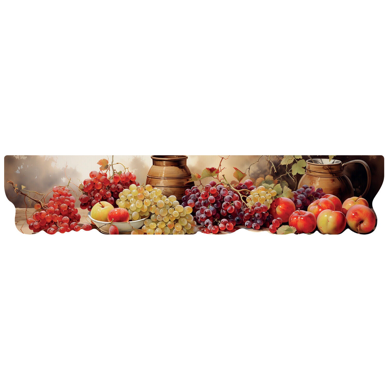 Alfombra de cocina silueta pvc moderno colorido antideslizante impresión digital le forme vendemia - 50x240 cm