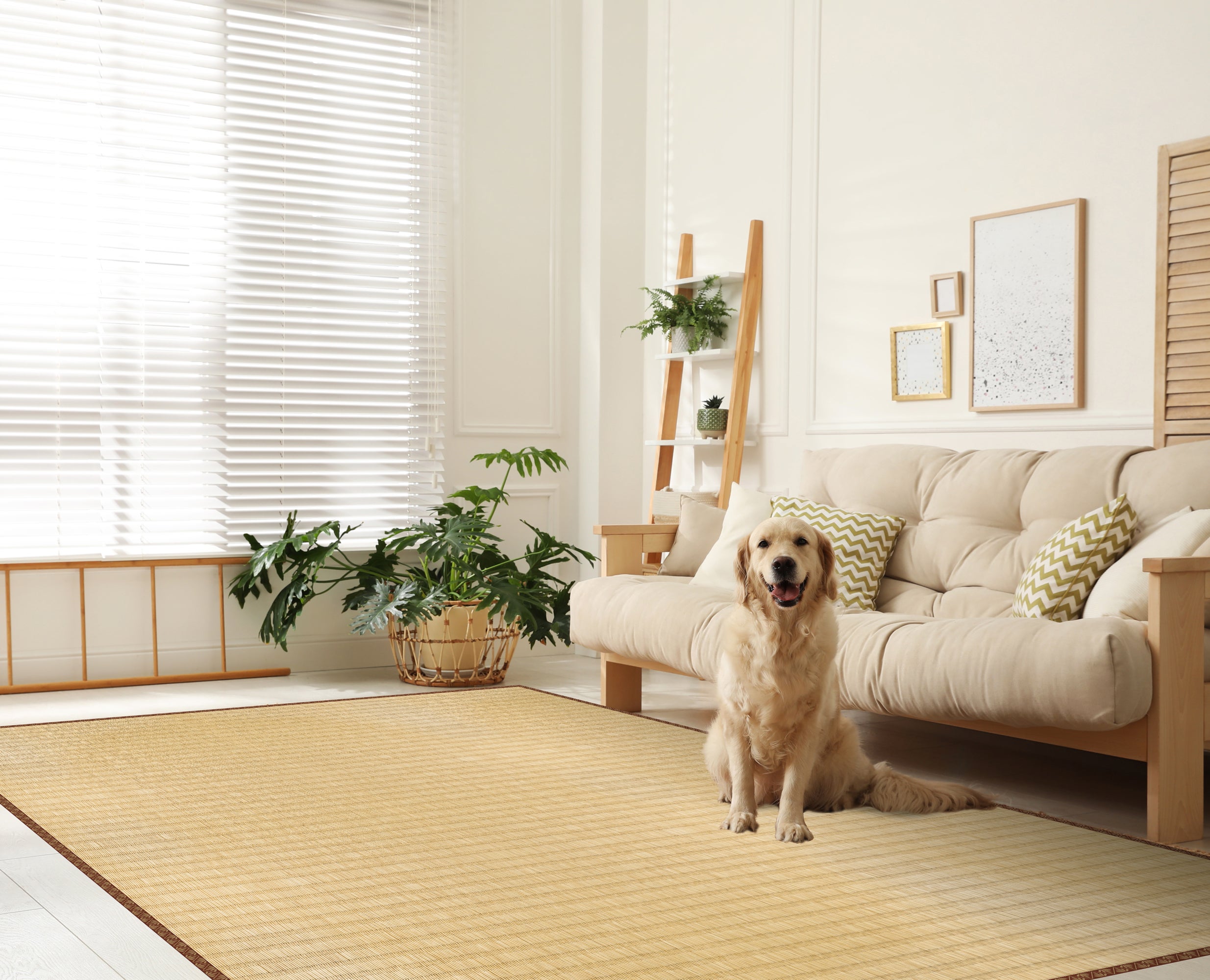 Tapete de vinil Tatami 66x100 cm - PVC antiderrapante, vinílico para cozinha ou sala, impermeável, lavável, ignífugo - 5