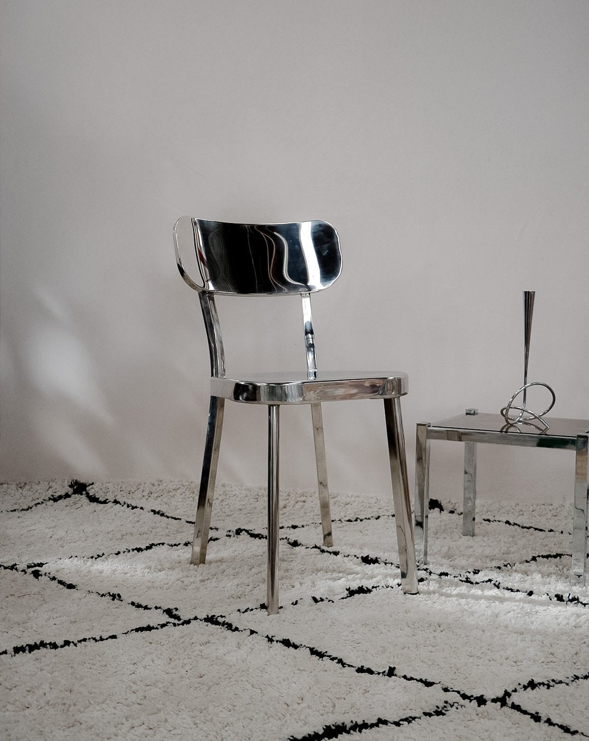 Chaise en inox Alma N°1254 - Bon état | Leroy Merlin