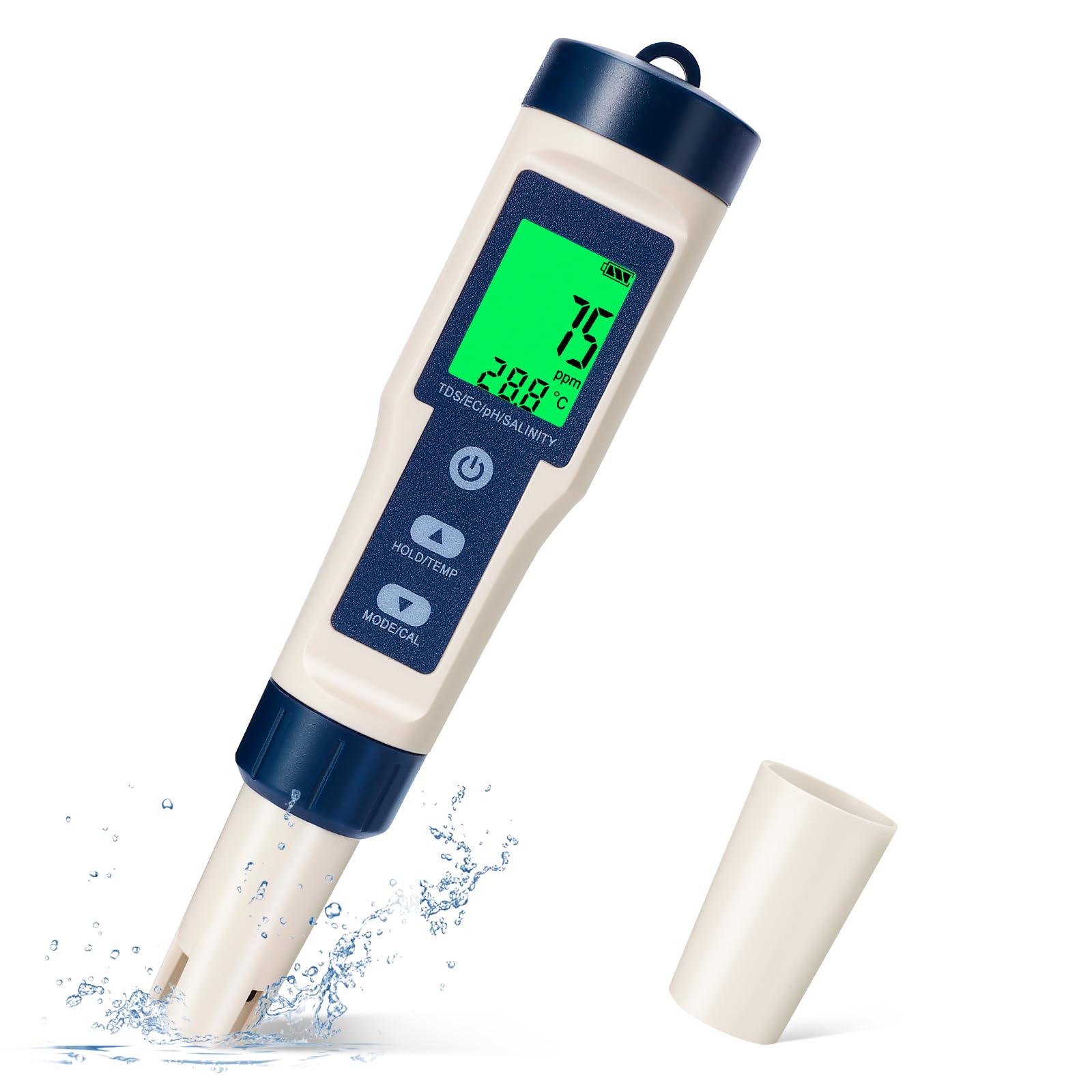 PH Mètre 5 en 1, Testeur de Qualité de l'Eau pour pH/TDS/EC/Salinité — free download