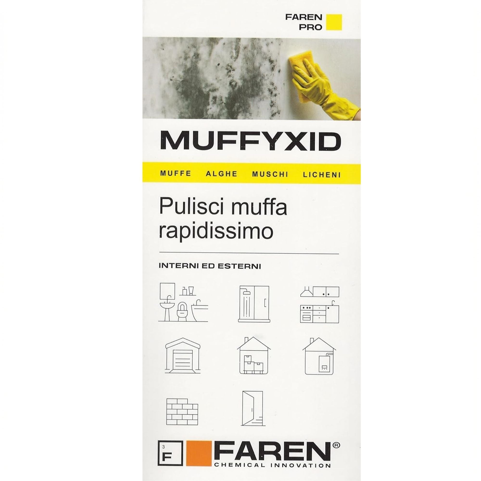 2 Spray Antimofo FAREN MUFFYXID 500 ml para Paredes Internas e Muros - 3