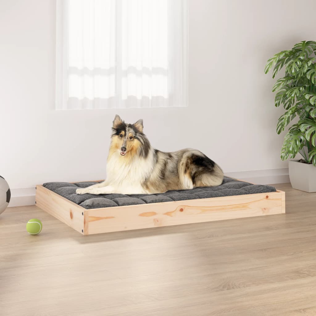 Legowisko dla psa, 91,5x64x9 cm, lite drewno sosnowe vidaXL