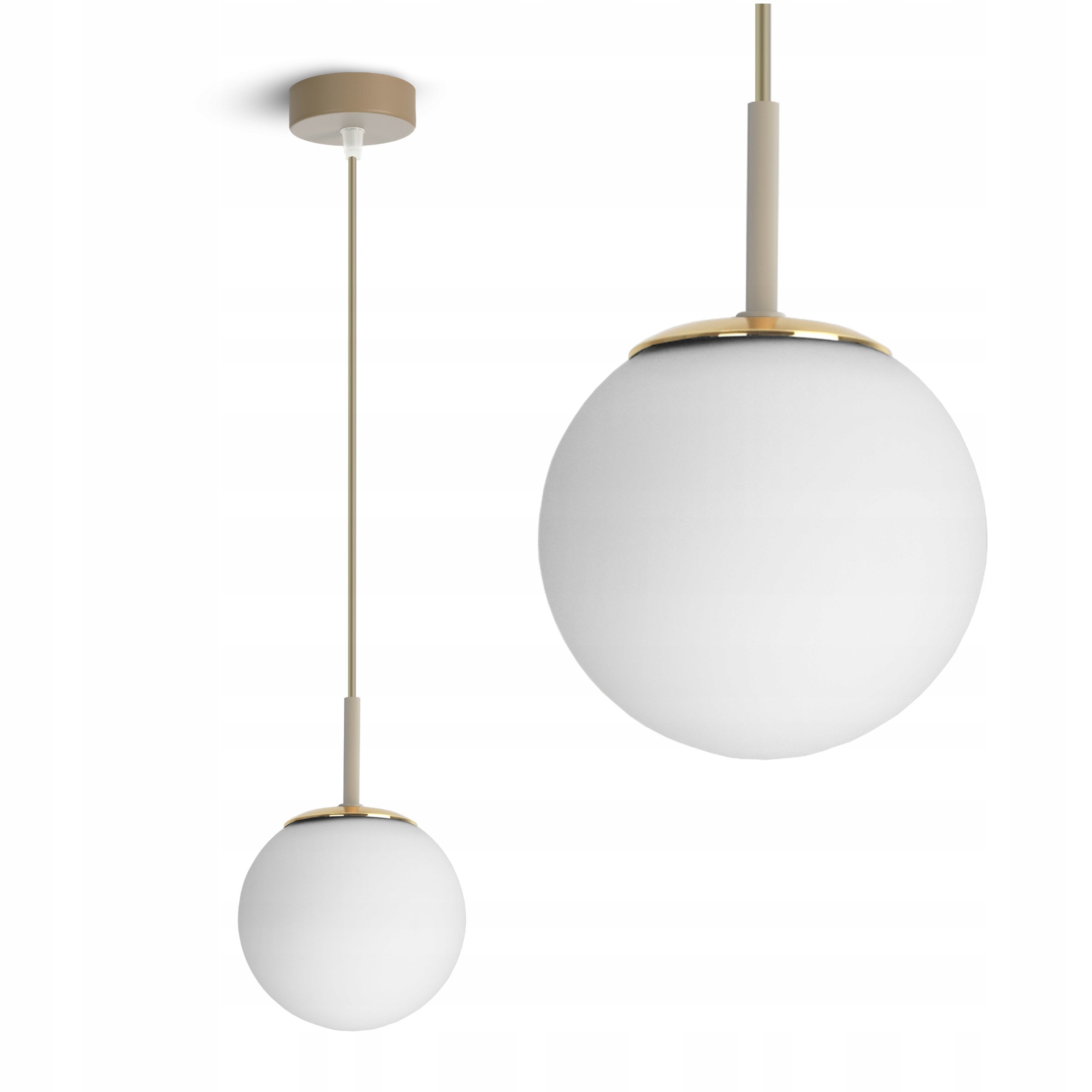 Lampa sufitowa wisząca – żyrandol beżowa Grey Beige 564-EZ1