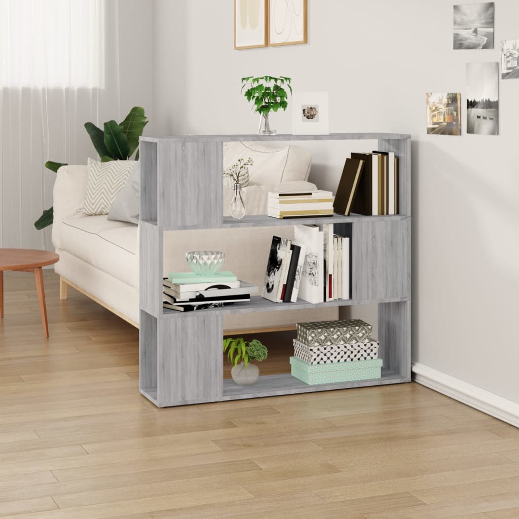 Bibliothèque / Séparateur De Pièce Chêne Sonoma – Dimensions 105x24x102 Cm, Rangement Pratique Et Design