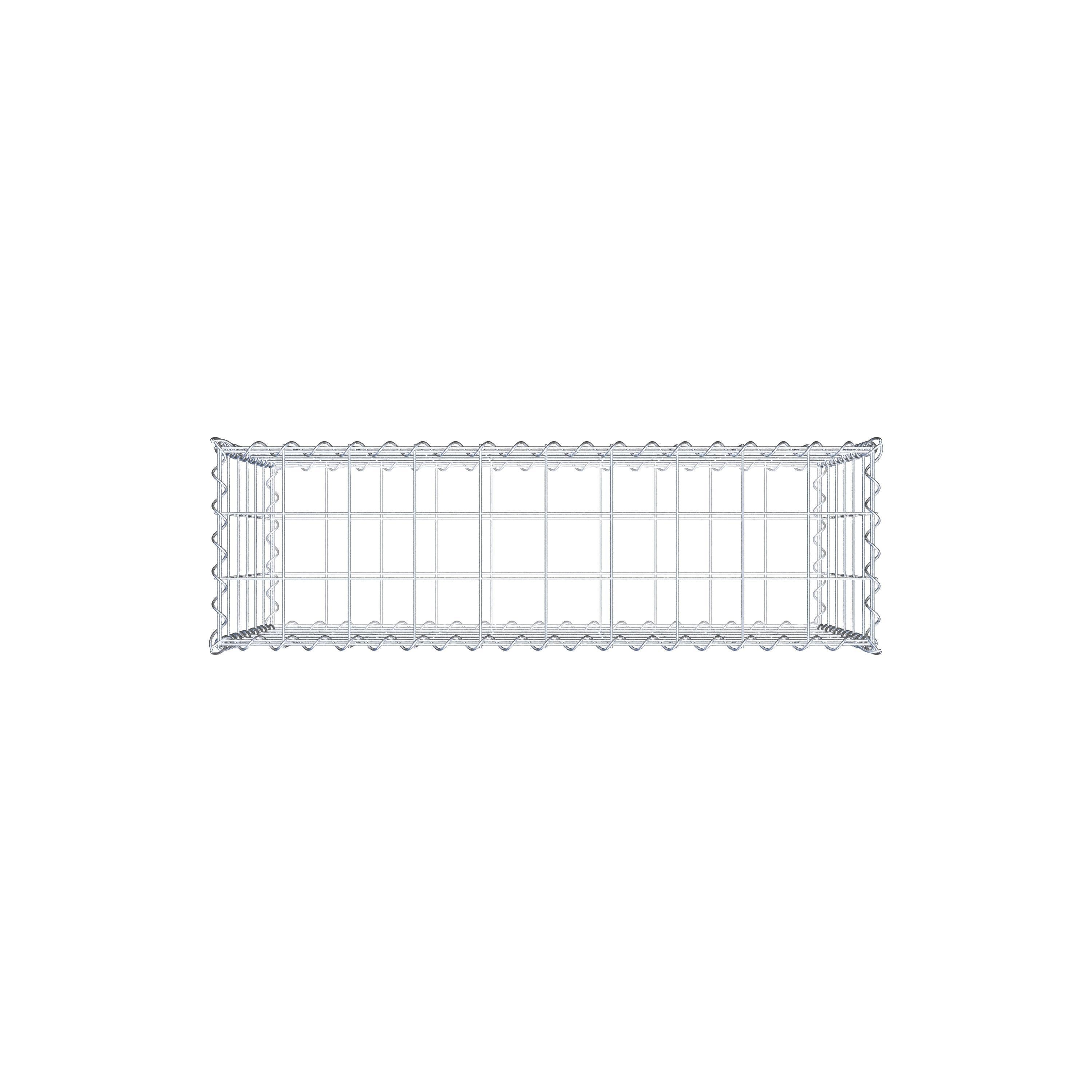 Gabiona - Gavión de acero galvanizado 100x60x30cm (LxAxP), malla 10 x 10cm, Espiral, jaula metálica para muro o jardín - 6