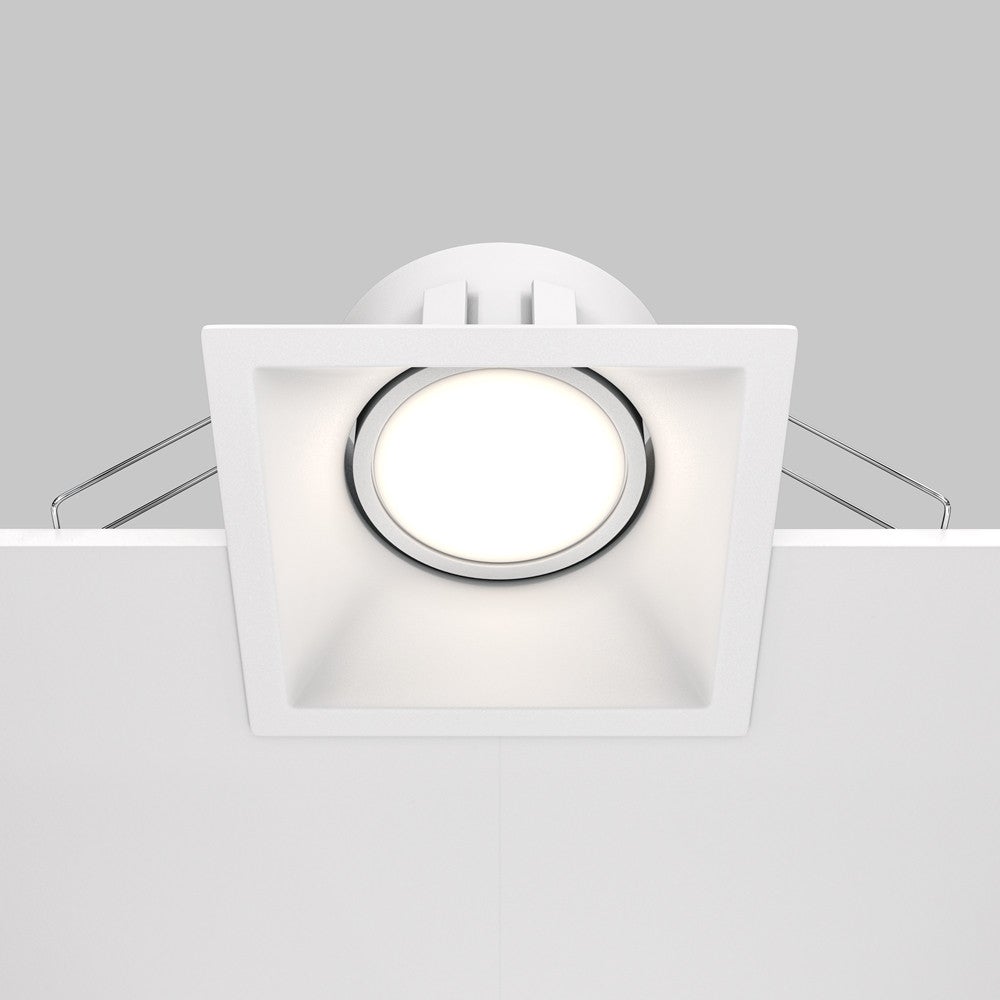 Oprawa sufitowa wpuszczana podtynkowa Dot biała 1xGU10x50W kwadratowa IP20 wym: 4,5 x 9 x 9 cm aluminium Maytoni - 5