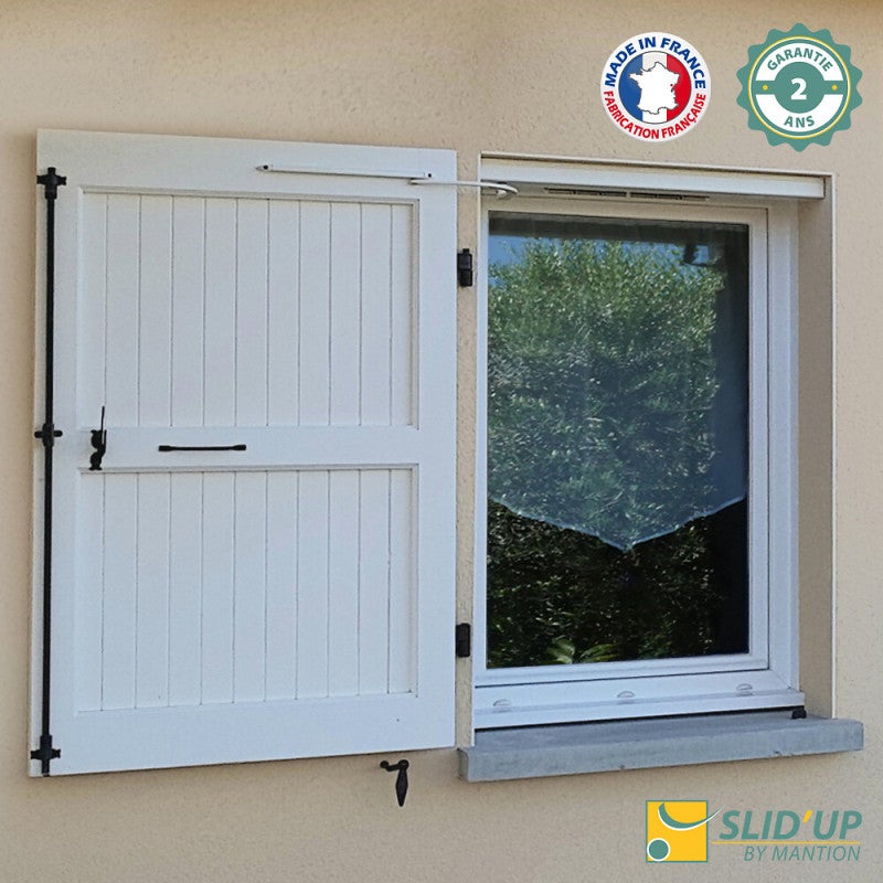 Motorisation SLID'UP WINEO filaire pour volet 1 battant - baie 0,4 à 0,8 m - blanc et noir - 2