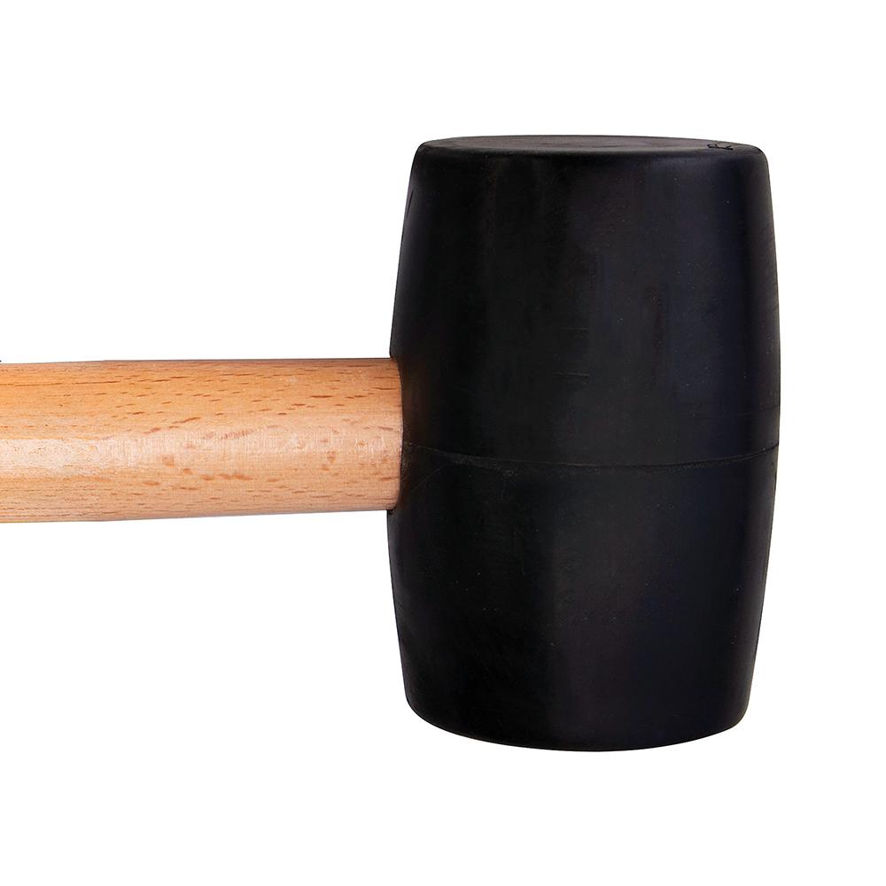 Maillet En Caoutchouc Draper 800 G - Tête Caoutchouc, Manche En Bois Dur, Bleu, Pour Bricolage, Automobile, Industrie