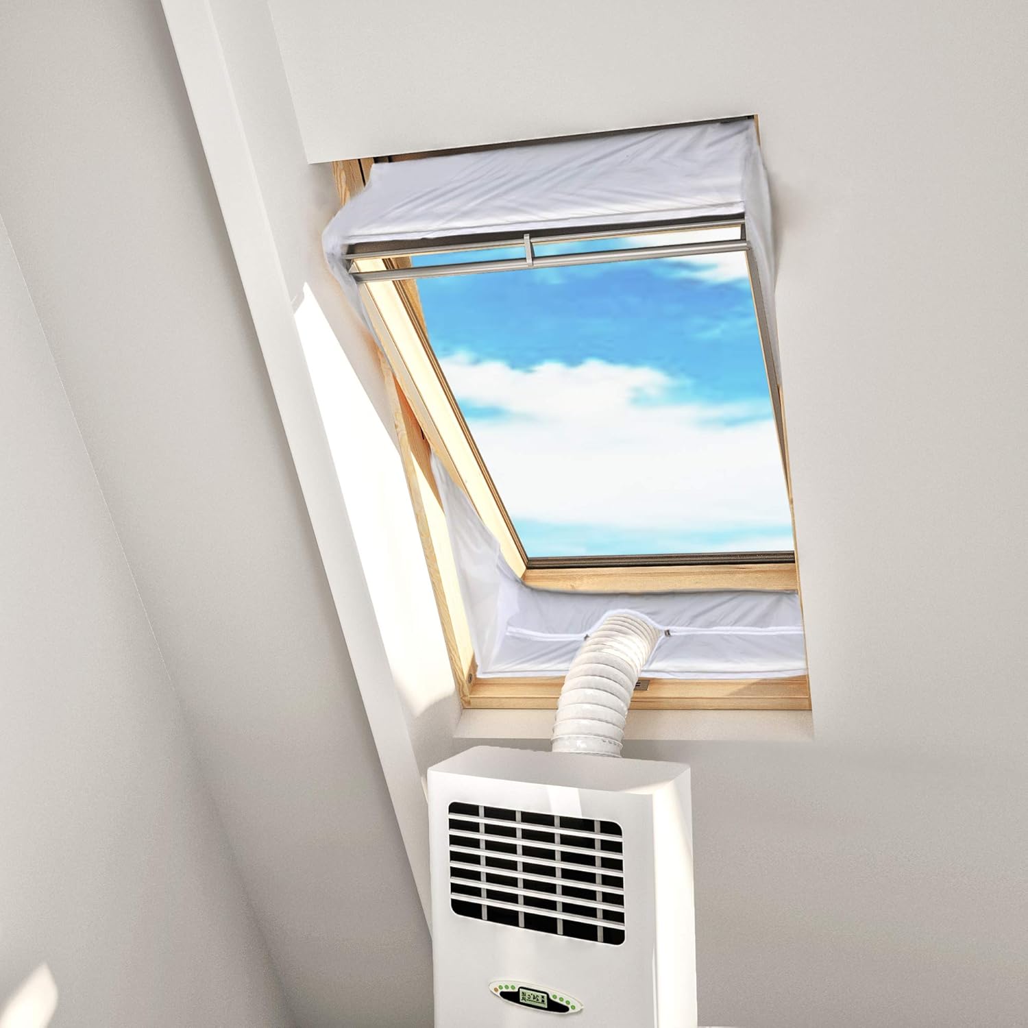 Joint d'étanchéité pour fenêtre de climatiseur portable – joint d'isolation pour fenêtre – tissu d'étanchéité coupe-vent (150 cm, 100 pièces) - 2
