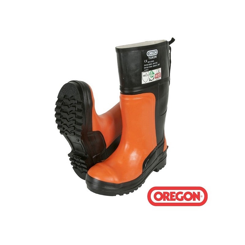 Botas de seguridad de goma para poda forestal Clase 3 Oregon 295385 ...