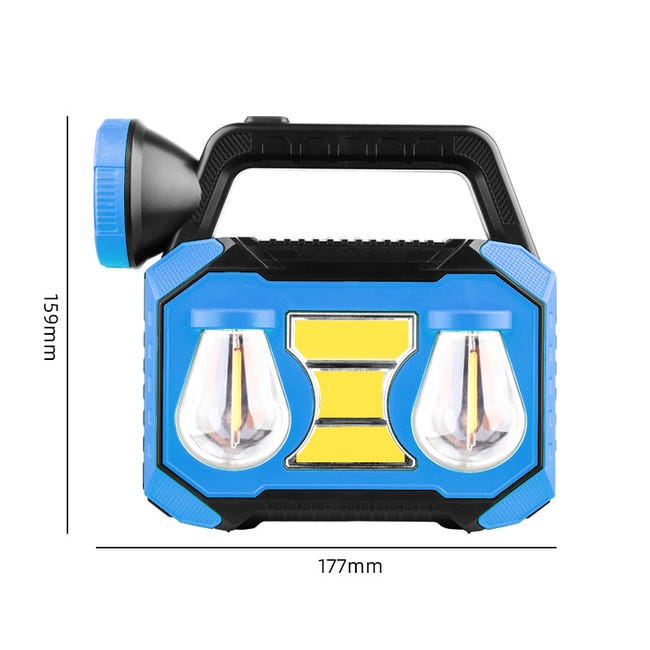 Lampada Da Campeggio Portatile LED Ricaricabile 1000 Lumen, Impermeabile IP65 Con 4 Modalità Di Luce E Dimmer, Per Tenda, Pesca Ed Emergenze