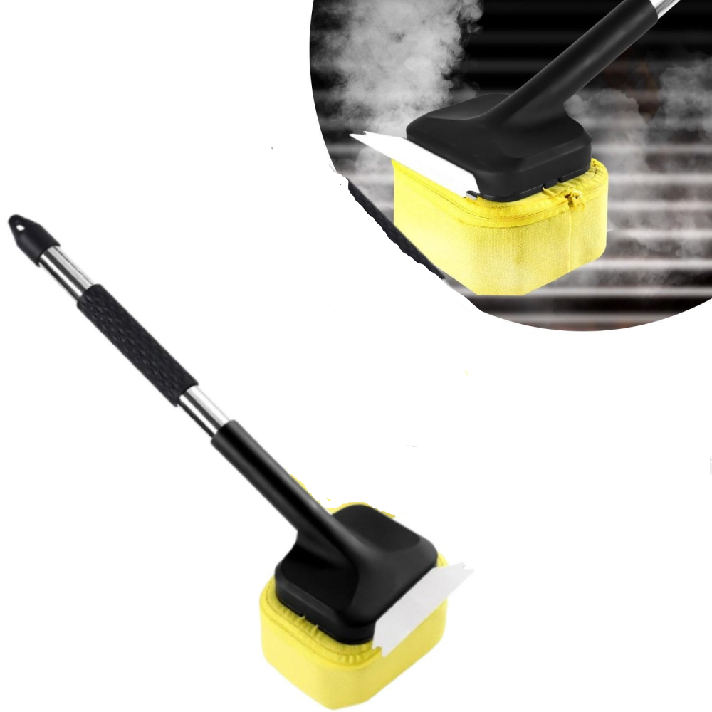 Łatwa konserwacja grilla - Szczotka czyszcząca bez metalu - Wygodny uchwyt - Bezpieczna i skuteczna konserwacja grilla, 1 sztuka