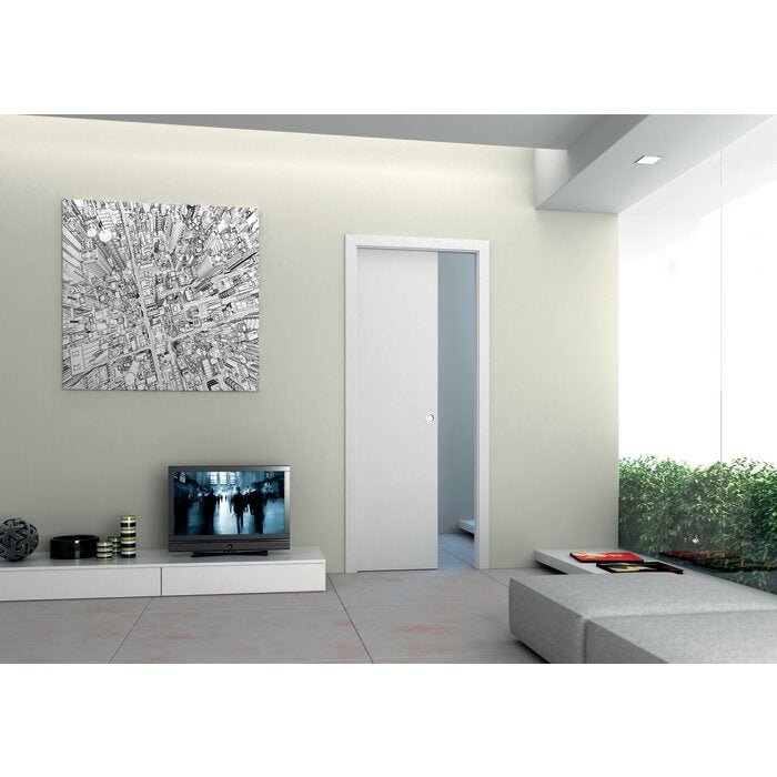 Châssis de porte coulissante pour cloison - Eclisse - Simple vantail - l. 730 mm - L. 2040 mm - 4