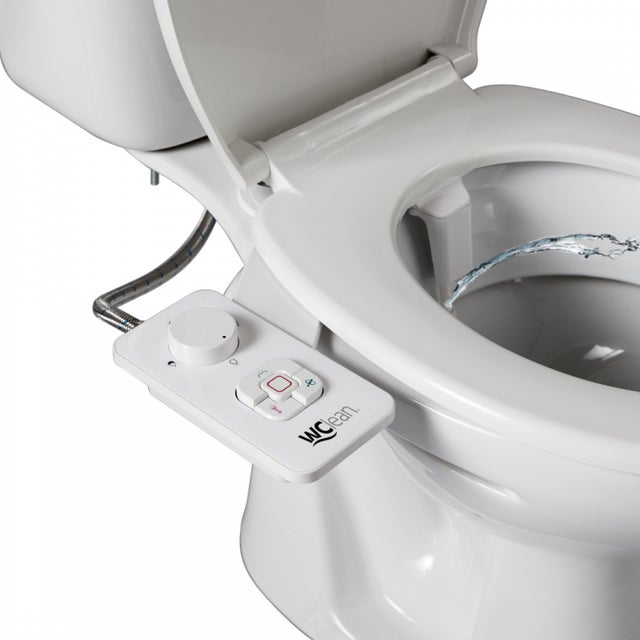 Kit bidet douchette slim pour abattant 'jet' coloris blanc.