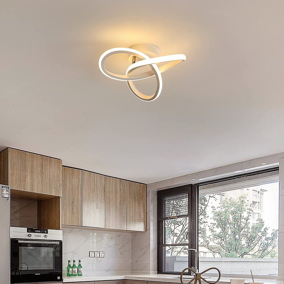 Lampa sufitowa LED, energooszczędny żyrandol LED, nowoczesna lampa sufitowa 20 W, designerska lampa LED do korytarza, ciepła biel 3000 K - 8