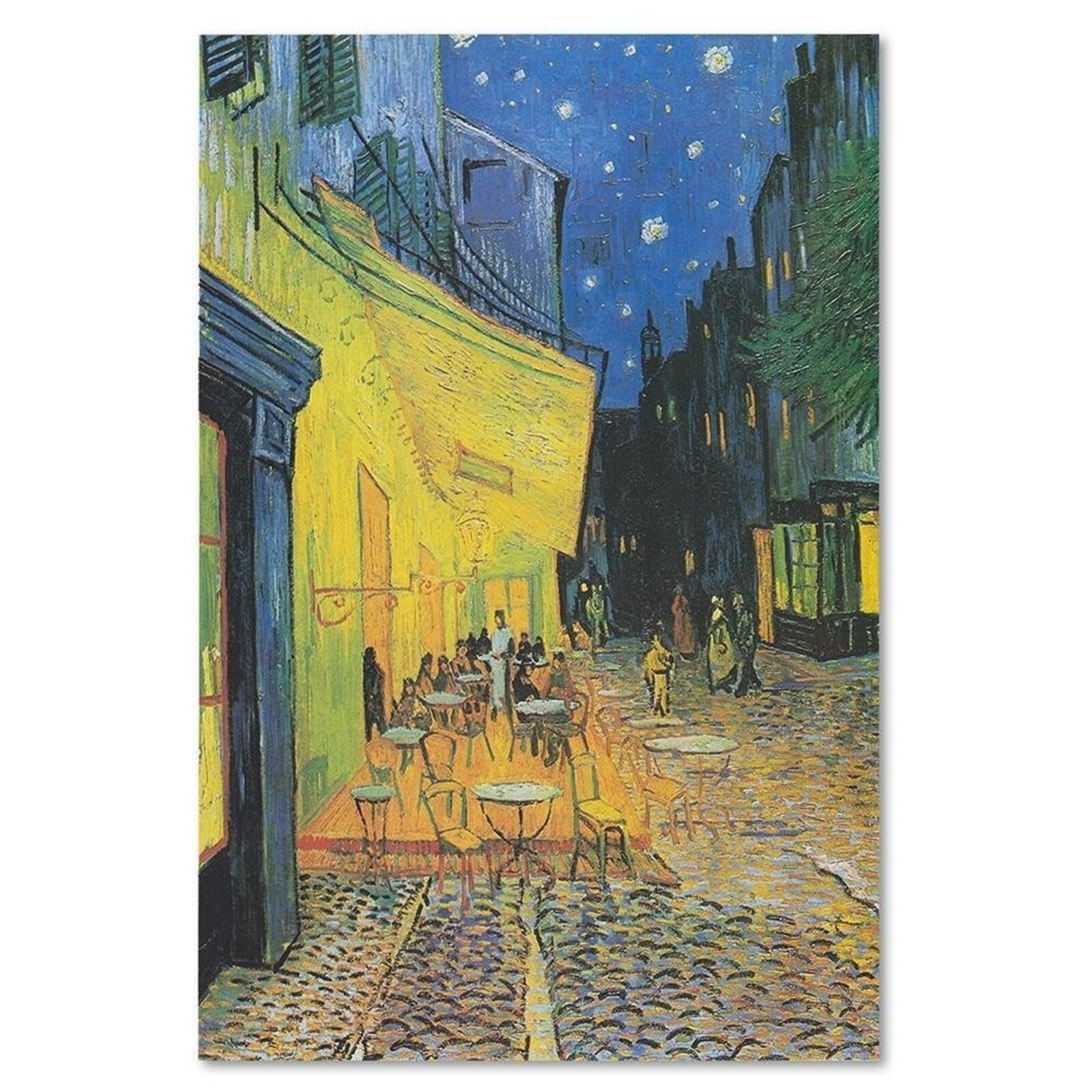 Obraz na płótnie, Taras kawiarni w nocy - V. van Gogh reprodukcja 40x60
