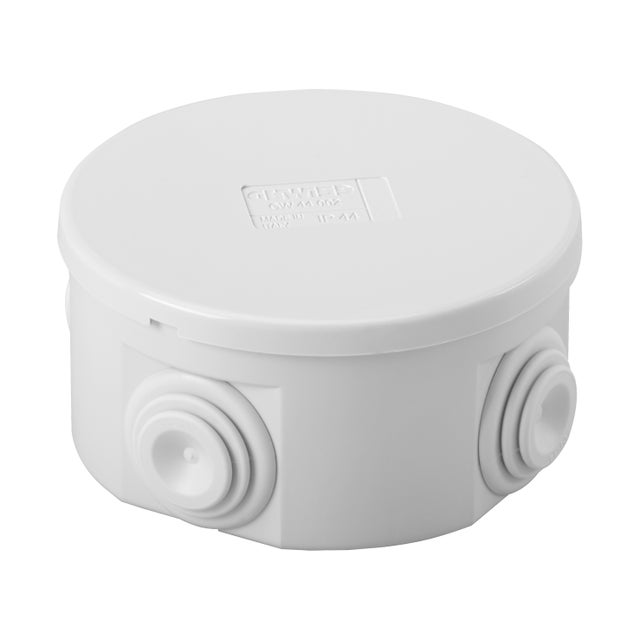 Boîte de dérivation D 80 x 40 mm. IP44. couvercle à clipser. passe-fils à gradins - GEWISS - GW44002