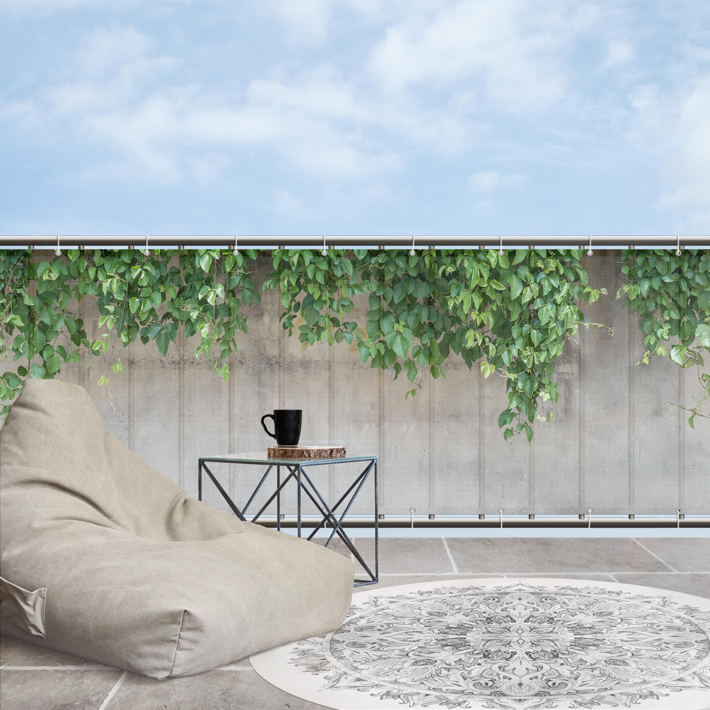 Brise vue Pour Balcon Mur Avec Du Lierre 1000 X 100 Cm Leroy Merlin