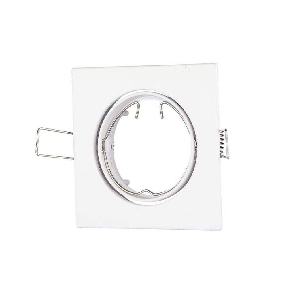 Kwadratowy wpuszczany reflektor LED GU10 i GU5.3 (MR16) Biały Regulowany kolor
