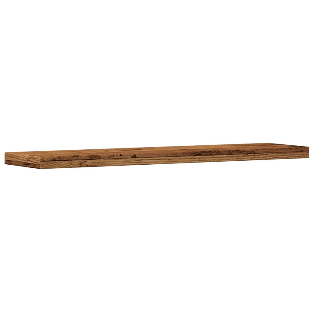 Étagères murales 4 pcs vieux bois 40x10x1,5cm bois d'ingénierie - 4