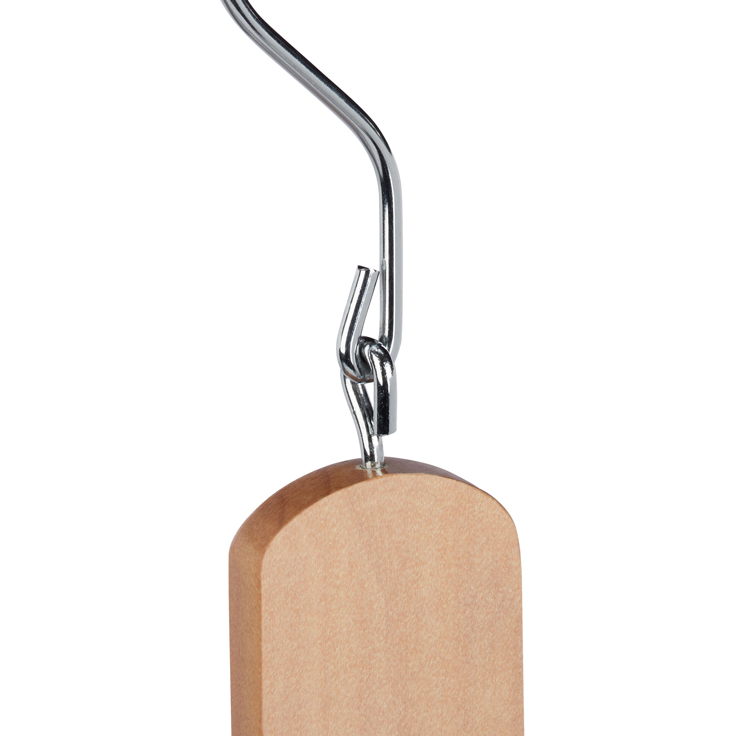 Cintre multiples set de 2 cintre multifonctions avec 4 cintres chemises crochet métal bois de lotus, nature, Relaxdays - 7