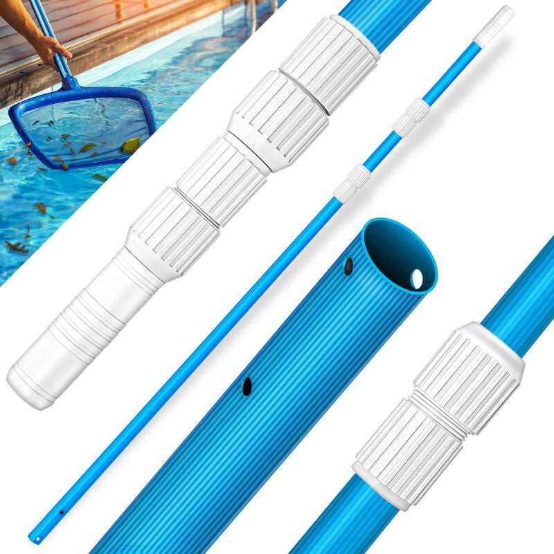 Manche télescopique argenté 3,60m ( 3 x 1,20 m ) - Gamme ECO Gre Pools - Gamm vert