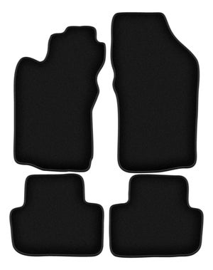 SERIE 4 Tappetini Auto In Moquette Nera Per KIA VENGA 2010-2019 - Battitacco Cucito, Antiscivolo, Made In ITALY - 2
