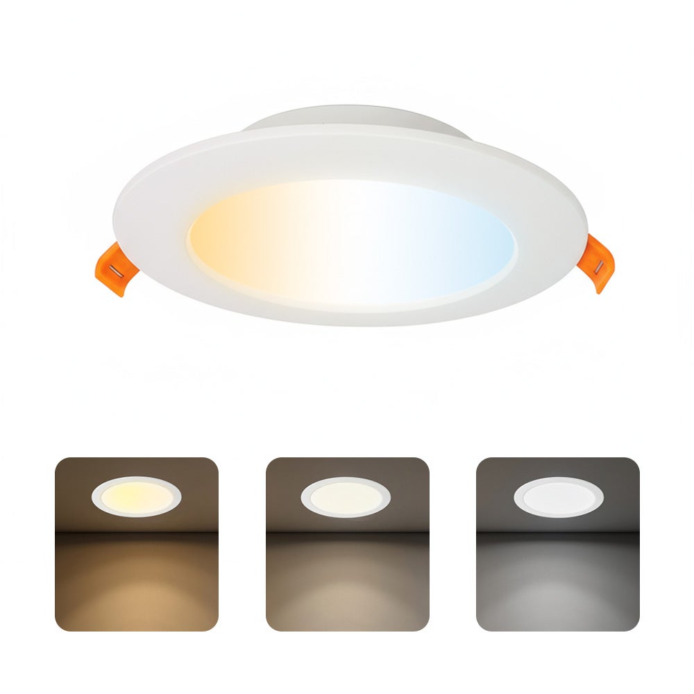 Oprawa stropowa podtynkowa downlight LED, 9W, 780lm, IP20, CCT, okrągła, biała, ALEXIS HOROZ