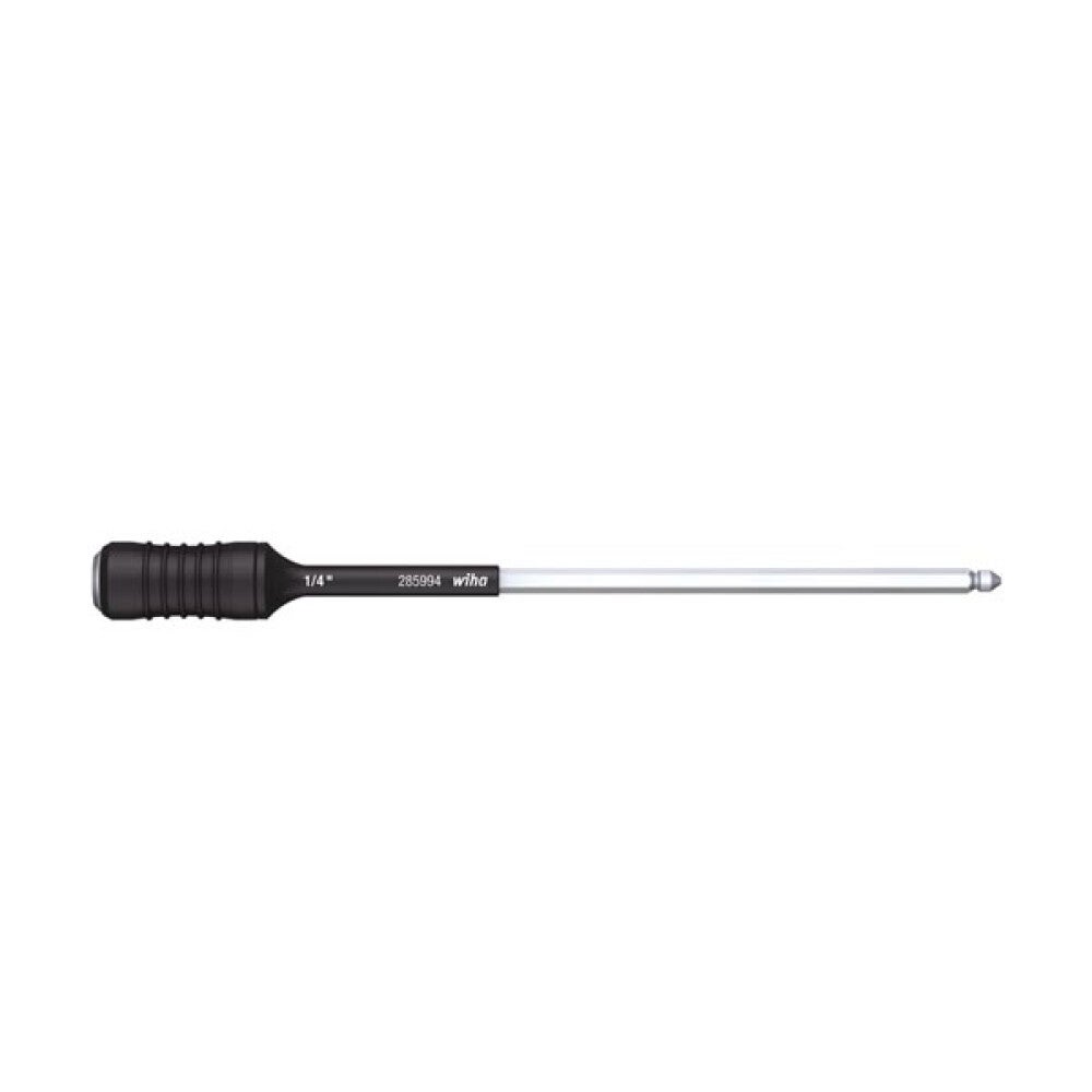 Wiha Uchwyt do bitów Torque Bit Universal 4 mm 1/4″ C 6,3 + E 6,3 Uchwyt szybkomocujący Długość 162 mm - 27526
