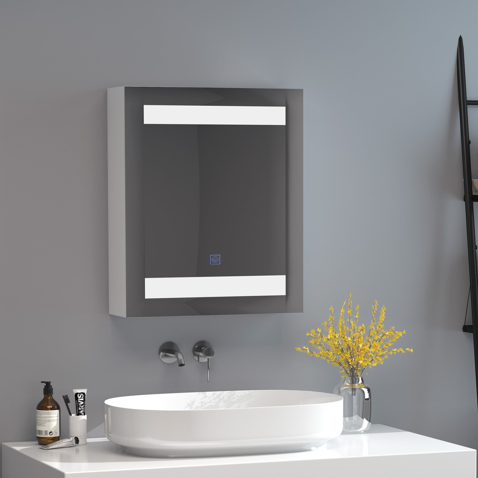 Lumière Miroir LED YIQAN 30cm 8W 4000K - IP44 Salle De Bain (640lm)
