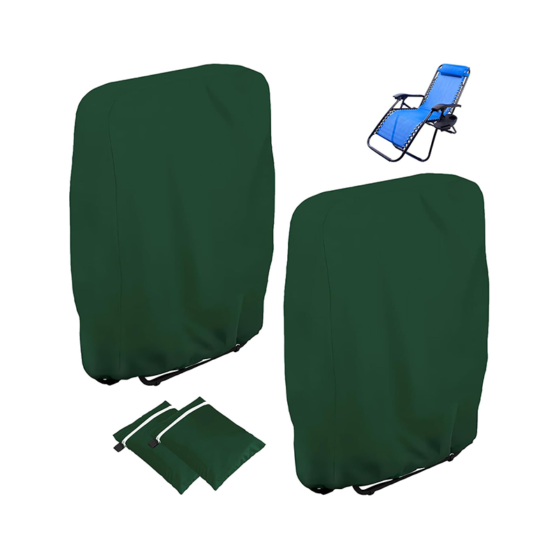 Lot De 2 Housses De Protection Pour Chaises Pliantes Jardin – Oxford 210D Imperméable, Anti-UV, Coupe-Vent – Avec Sac De Rangement