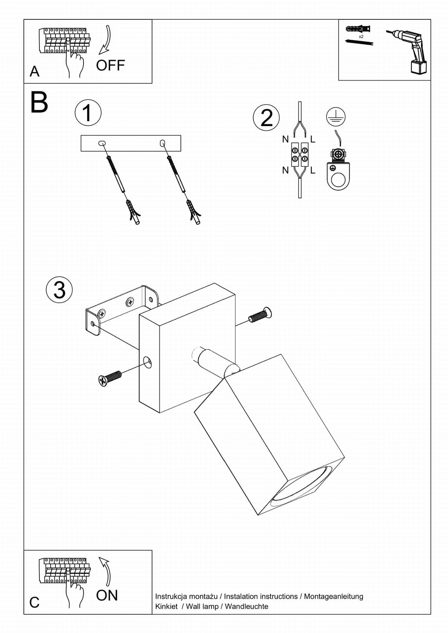 Applique Bois Chêne GU10 1 Keke - 5