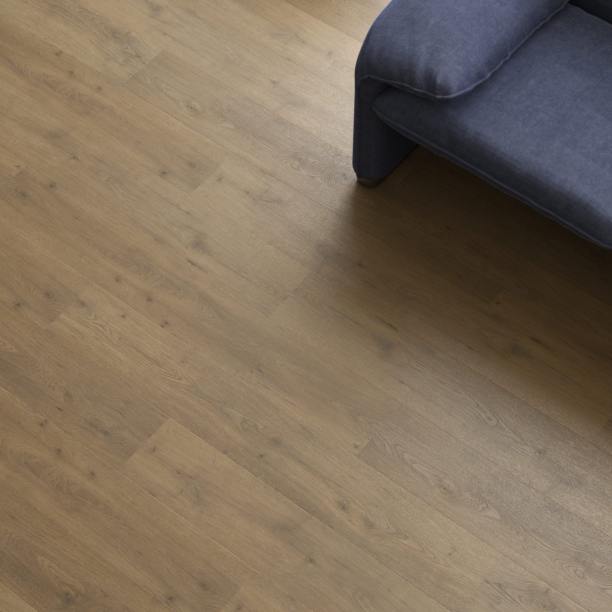 FLOOREVER - Lame PVC clipsable forte - Sous-couche intégrée - 30 Clic Rigid - Épaisseur 5 mm - Chêne tradition - 5