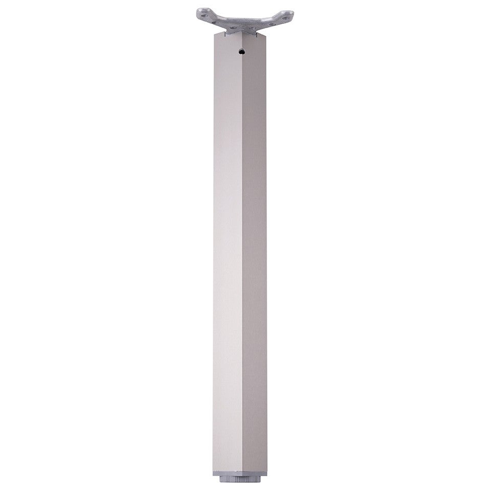 Pied de table Legs TA001, 710R/60x60mm, imitation acier | Leroy Merlin
