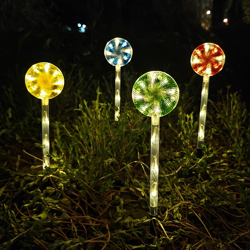 4 Luces Solares De Luciérnaga - 8 LEDs Por Unidad - IP65 Impermeable - Blanco Cálido Para Jardín