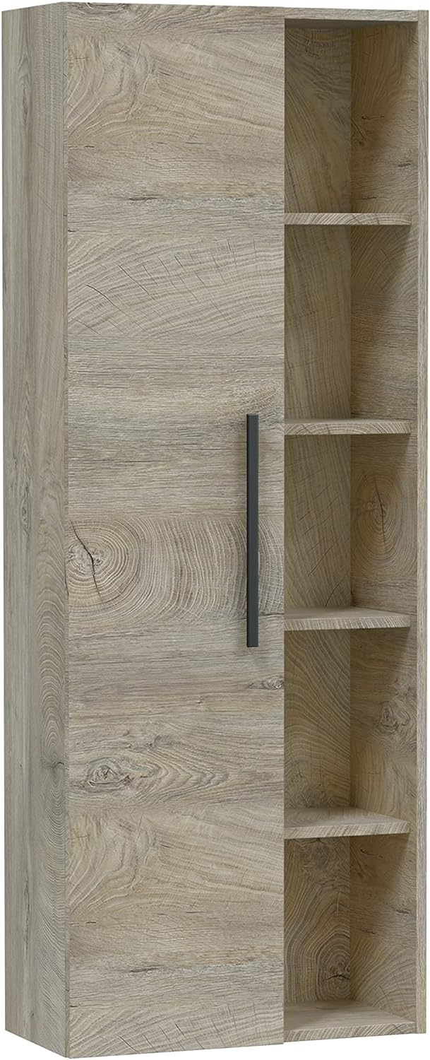 Columna para Colgar con 1 puerta, Color Roble Alaska - 3