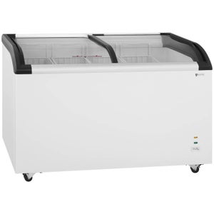 Congélateur Armoire Royal Catering 580L - Porte Vitrée, -18°C à -16°C, R290, 7 Clayettes, Noir, Professionnel